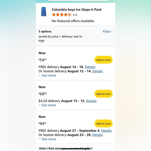 NWT Columbia Youth Large Snow Pants - Picture 6 of 6